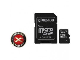 Карта памяти 8Gb microSDHC class 4 Kingston (SDC4/8GB)