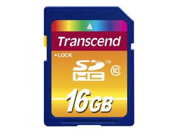 Карта памяти 16Gb SDHC class 10 Transcend (TS16GSDHC10)