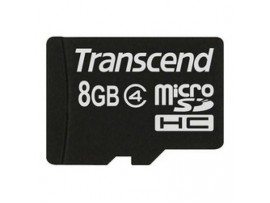 Карта памяти 8Gb microSDHC class 4 Transcend (TS8GUSDC4)