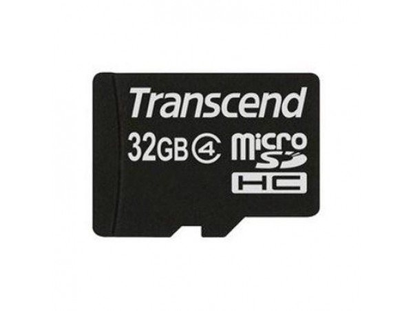 Карта памяти 32Gb microSDHC class 4 Transcend (TS32GUSDC4)