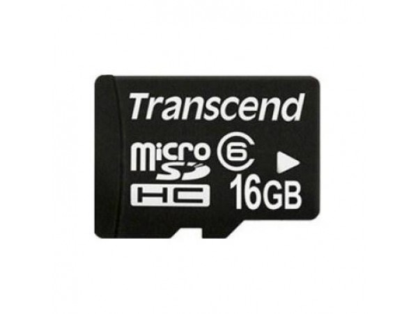 Карта памяти 16Gb microSDHC class 4 Transcend (TS16GUSDC4)