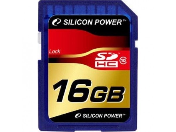 Карта памяти 16Gb SDHC class 10 Silicon Power (SP016GBSDH010V10)