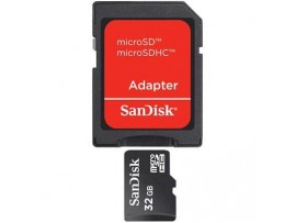 Карта памяти 32Gb microSDHC class 4 SANDISK (SDSDQM-032G-B35A)