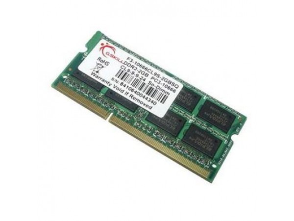 Модуль памяти SoDIMM DDR3 2GB 1333 MHz G.Skill (F3-10666CL9S-2GBSQ)