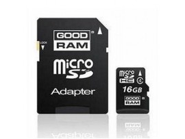 Карта памяти GOODRAM 16Gb microSDHC class 4 (SDU16GHCAGRR10/SDU16GHCAGRR9)