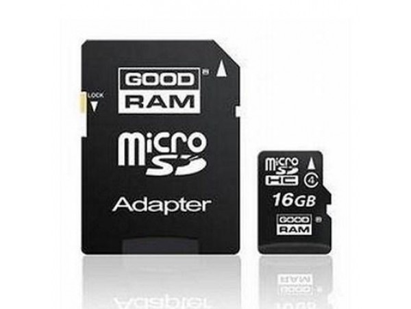 Карта памяти GOODRAM 16Gb microSDHC class 4 (SDU16GHCAGRR10/SDU16GHCAGRR9)