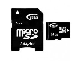 Карта памяти Team 16Gb microSDHC class 10 (TUSDH16GCL1003 / TG016G0MC28A)