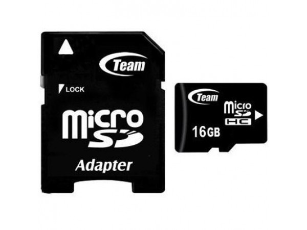 Карта памяти Team 16Gb microSDHC class 10 (TUSDH16GCL1003 / TG016G0MC28A)