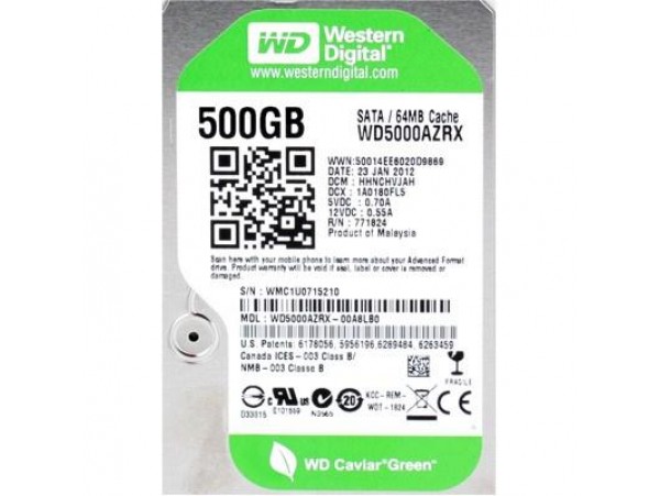 Жесткий диск 3.5" 500Gb Western Digital (WD5000AZRX)