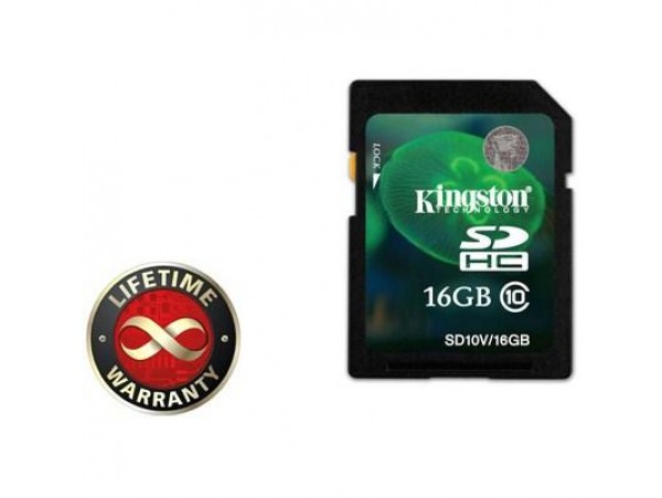 Карта памяти Kingston 16Gb SDHC class 10 Entry Level (SD10V/16GB)