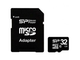 Карта памяти Silicon Power 32Gb microSDHC class 10 (SP032GBSTH010V10-SP)