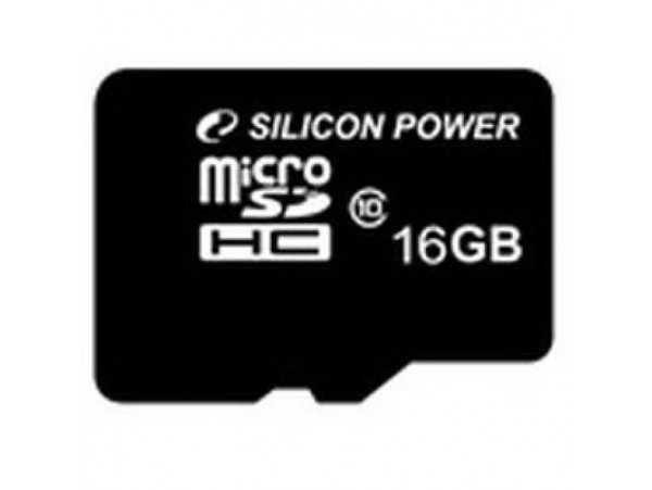 Карта памяти Silicon Power 16Gb microSDHC class 10 (SP016GBSTH010V10)