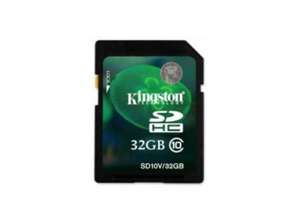 Карта памяти Kingston 32Gb SDHC class 10 (SD10V/32GB)