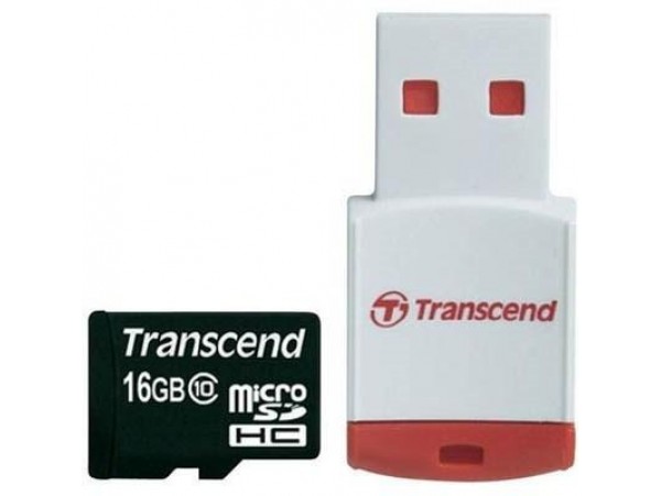 Карта памяти Transcend 16Gb microSDHC class 10 (TS16GUSDHC10-P3)