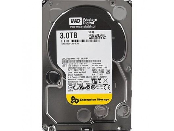 Жесткий диск 3.5" 3TB Western Digital (WD3000FYYZ)