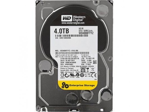 Жесткий диск 3.5" 4TB Western Digital (WD4000FYYZ)