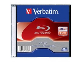 Диск BD-RE Verbatim 25Gb 2x Slim Case 20шт (43768)