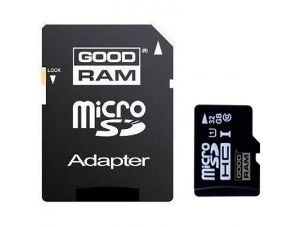 Карта памяти GOODRAM 32Gb microSDHC UHS-I (SDU32GHCUHS1AGRR10)