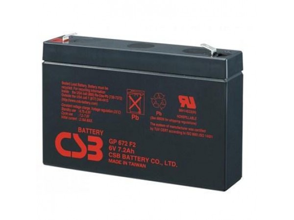 Батарея к ИБП CSB 6В 7.2 Ач (GP672 F2)