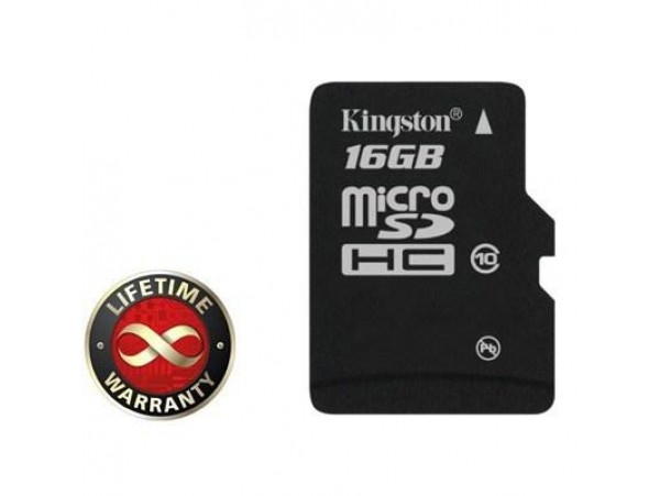 Карта памяти Kingston 16Gb microSDHC class 10 (SDC10/16GBSP)