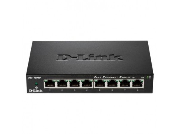 Коммутатор сетевой D-Link DES-1008D