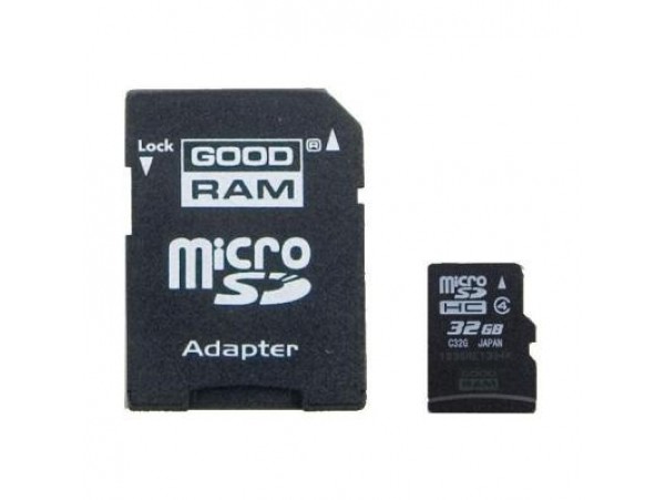 Карта памяти GOODRAM 32Gb microSDHC class 4 (SDU32GHCAGRR10)