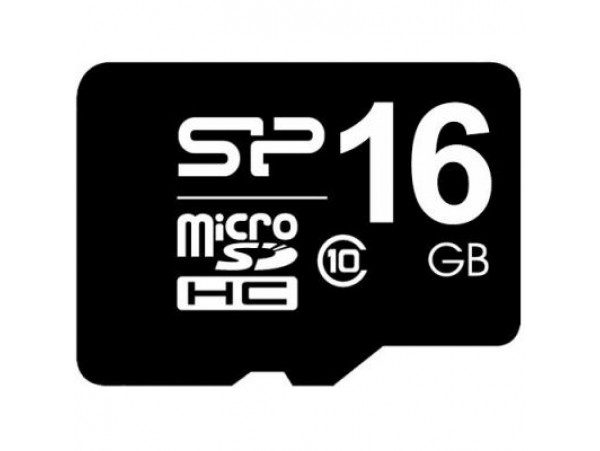 Карта памяти Silicon Power 16Gb microSDHC UHS-I class 10 (SP016GBSTHBU1V10SP)