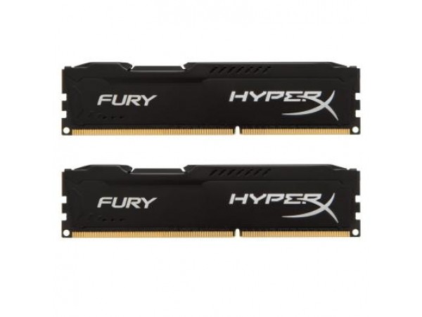 Модуль памяти DDR3 8Gb (2x4GB) 1600 MHz HyperX Fury Black Kingston (HX316C10FBK2/8)