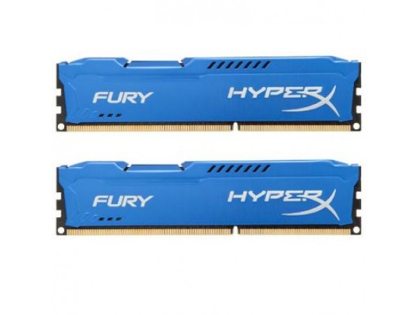 Модуль памяти DDR3 8Gb (2x4GB) 1600 MHz HyperX Fury Blu Kingston (HX316C10FK2/8)