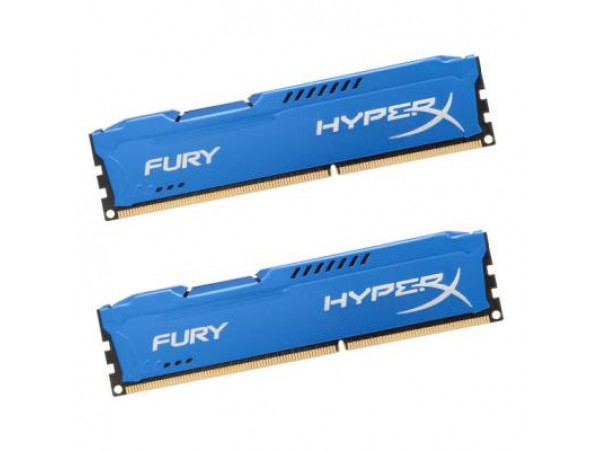 Модуль памяти DDR3 8Gb (2x4GB) 1866 MHz HyperX Fury Blu Kingston (HX318C10FK2/8)