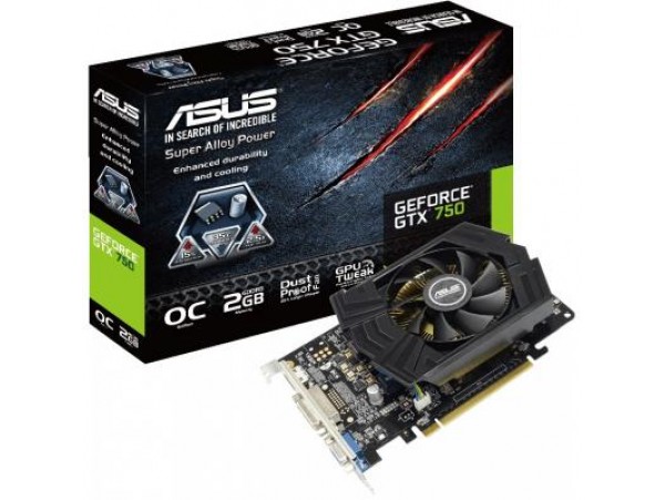 Видеокарта ASUS GeForce GTX750 2048Mb OC (GTX750-PHOC-2GD5)