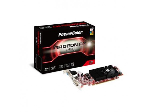 Видеокарта PowerColor Radeon R7 250 1024Mb LP (AXR7 250 1GBD5-HLE)