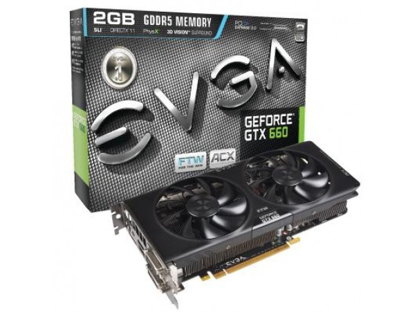 Видеокарта EVGA GeForce GTX660 2048Mb FTW ACX (02G-P4-3063-KR)