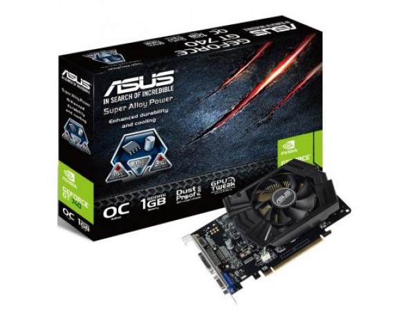 Видеокарта ASUS GeForce GT740 1024Mb OC (GT740-OC-1GD5)