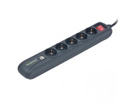 Сетевой фильтр питания EnerGenie SPG5-U-5 Power strip with USB charger, 5 sockets, (SPG5-U-5)