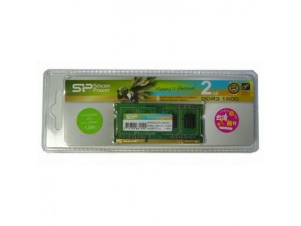 Модуль памяти SoDIMM DDR3 2GB 1600 MHz Silicon Power (SP002GLSTU160V01)