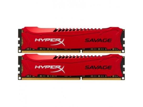 Модуль памяти DDR3 16GB (2x8GB) 1866 MHz Savage Red Kingston (HX318C9SRK2/16)