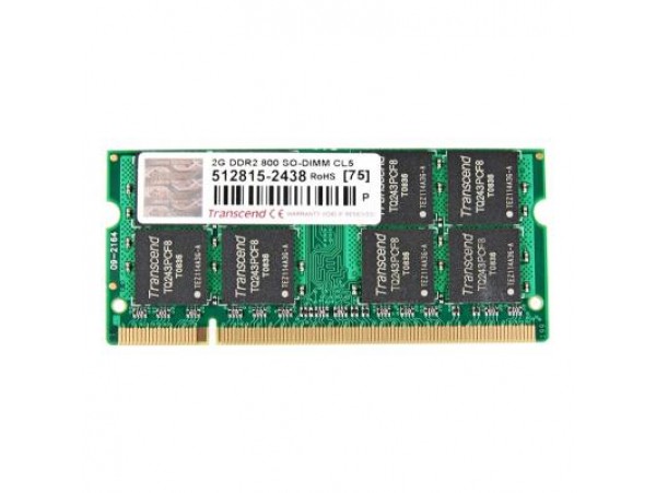 Модуль памяти SoDIMM DDR2 2GB 800 MHz Transcend (JM800QSU-2G)