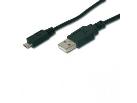 Кабель USB 2.0 AM to Micro 5P 1.8m DIGITUS (AK-300127-018-S)