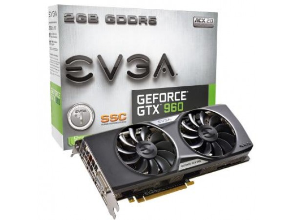 Видеокарта EVGA GeForce GTX960 2048Mb SuperSC ACX 2.0+ (02G-P4-2966-KR)