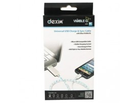 Кабель USB 2.0 AM to Micro 5P 0.8m Dexim (DWA 065-WL (White))