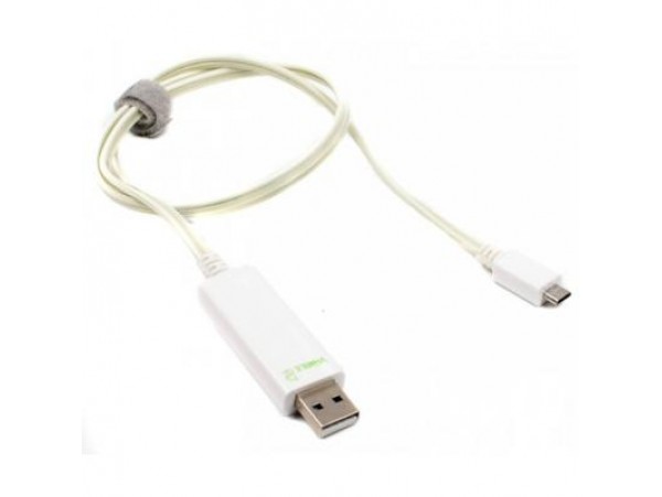 Кабель USB 2.0 AM to Micro 5P 0.8m Dexim (DWA 065-WL (White))