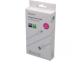 Кабель USB 2.0 to Lightning 1.0m Dexim (DWA 072-W (White))