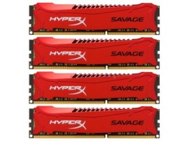 Модуль памяти DDR3 32GB (4x8GB) 2400 MHz Savage Red Kingston (HX324C11SRK4/32)