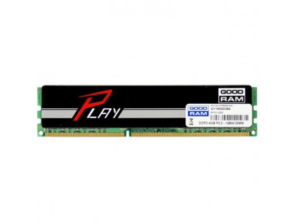 Модуль памяти DDR3 4GB 1600 MHz PLAY Black GOODRAM (GY1600D364L9S/4G)