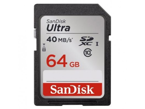 Карта памяти SANDISK 64GB SDXC Class 10 UHS-I (SDSDUN-064G-G46)