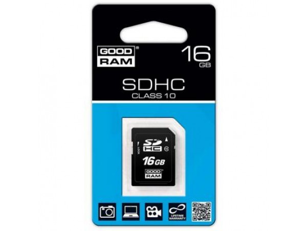 Карта памяти GOODRAM 16Gb SDHC Class 10 (SDC16GHC10GRR10)