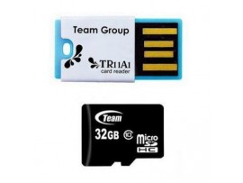 Карта памяти Team 32GB microSDHC Class 10 (TUSDH32GCL1005)