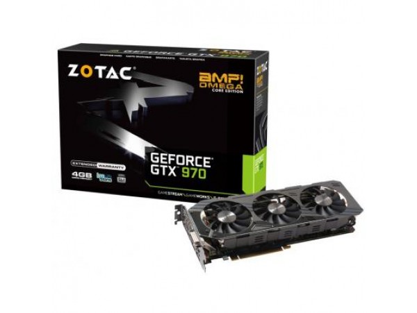 Видеокарта ZOTAC GeForce GTX970 4096Mb AMP! Omega Core Edition (ZT-90106-10P)