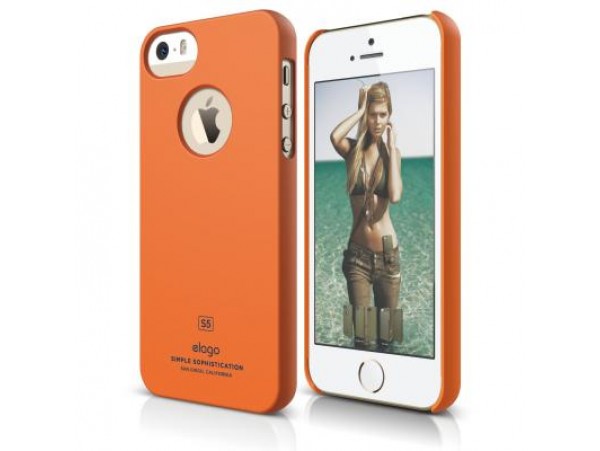 Чехол для моб. телефона ELAGO для iPhone 5 /Slim Fit Soft/Orange (ELS5SM-SFOR-RT)